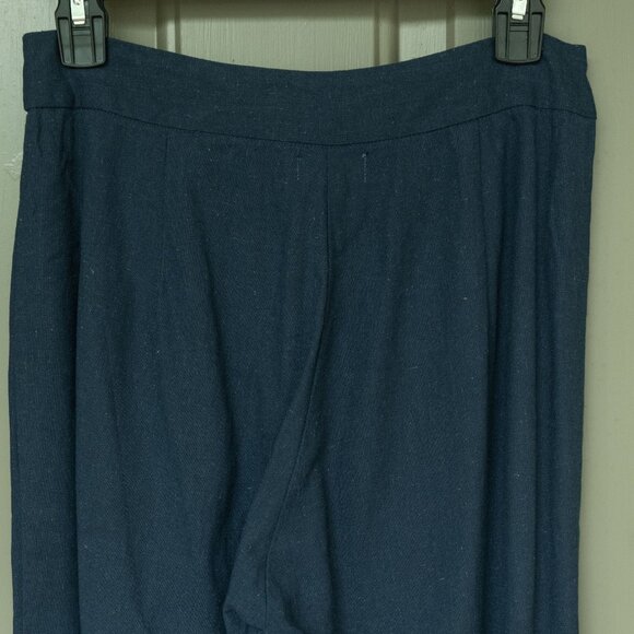 Mare Sole Amore Linen Pant High Rise Ultra Wide Leg Minimal Scandi GIrl Trouser - Picture 5 of 9